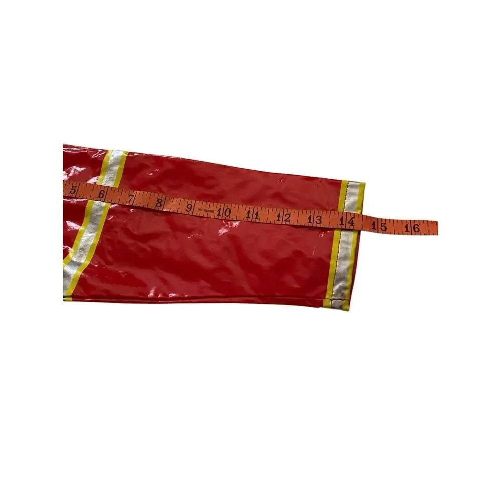 Puddle Play Little Boys XS Red Fireman Raincoat Outerwear Hooded Waterproof